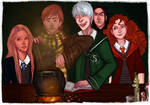 The Big Four at Hogwarts by LeSeera