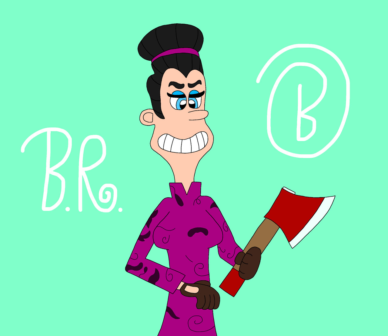 Tweedy Mrs. Tweedy With a Axe by BrooklynnCartoonGirl on DeviantArt
