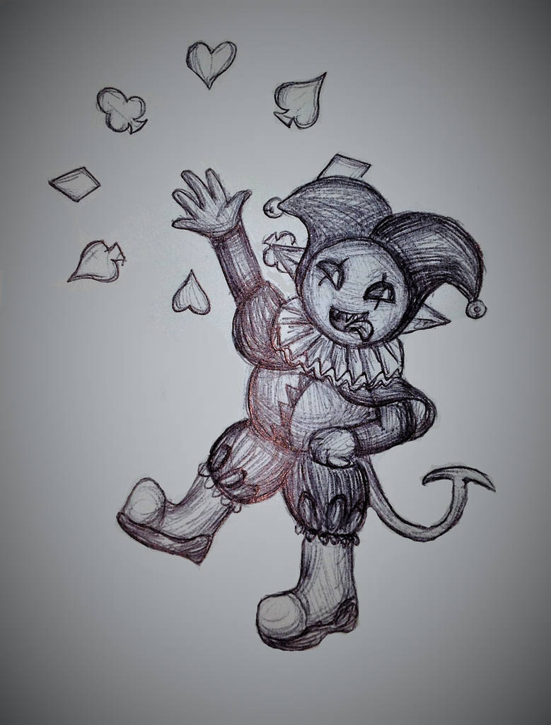 Another Jevil - Deltarune Pen Portraits by Eve-aCatty on DeviantArt