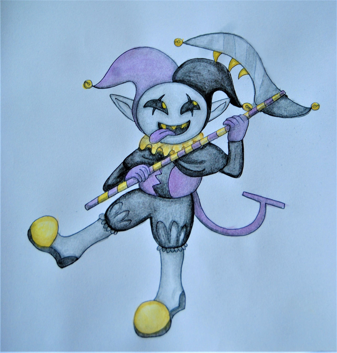 Watercolour Jevil - Deltarune by Eve-aCatty on DeviantArt