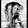 Elephant Power Animal drawing