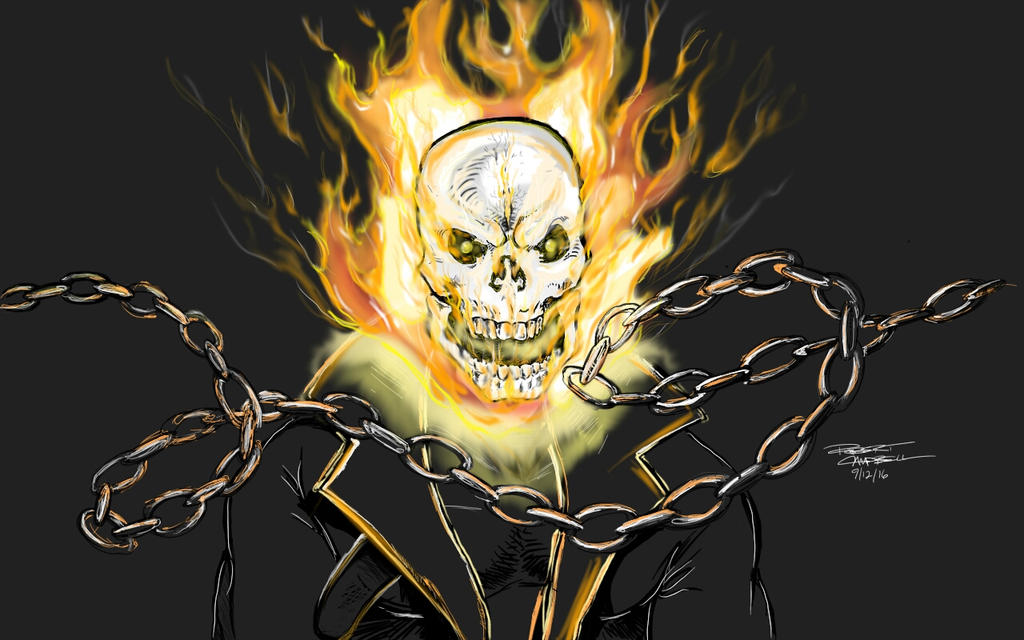 Ghost Rider (updated) by DevilDawgRob on DeviantArt