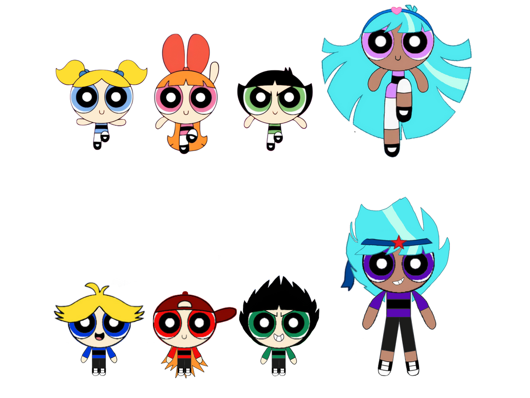 the Powerpuff Girl and the Rowdyruff Boys ( by Noar44tt on DeviantArt