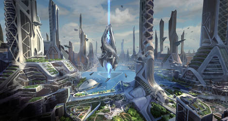 UE4 sci-fi cityB