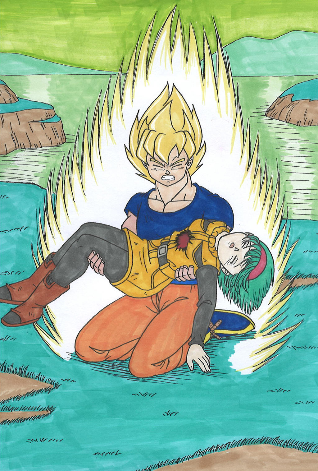 DB Transformation (What if Goku married Bulma) by IsabellaFaleno on