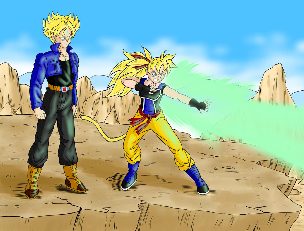 DB - Mirai Ranch and Trunks, battle in the present by IsabellaFaleno on ...