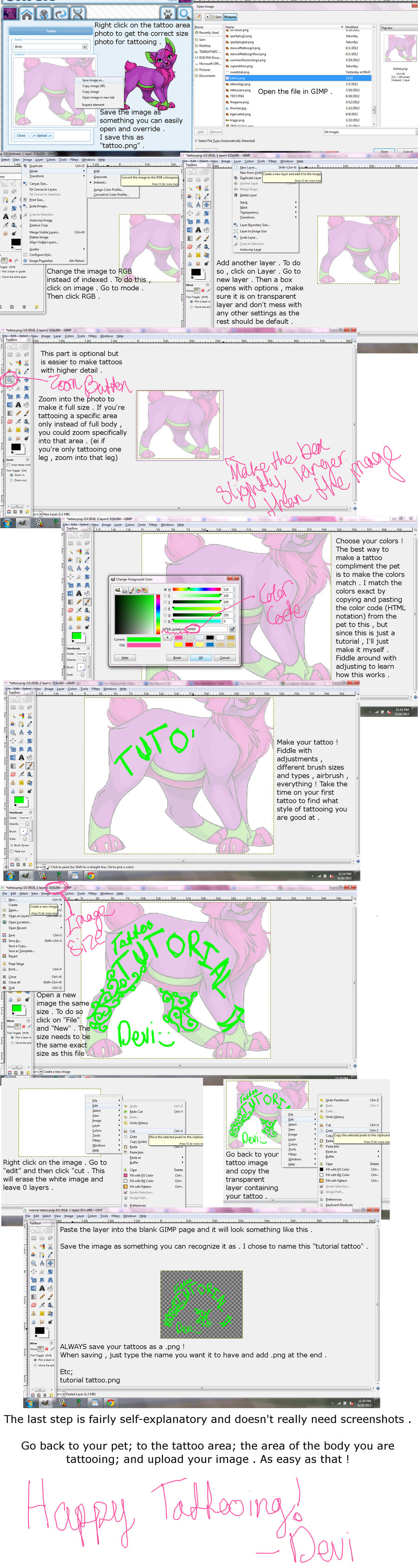 How to Make a Tattoo (Ovipets)