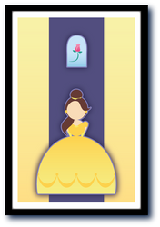 Minimalist Disney Princess Belle