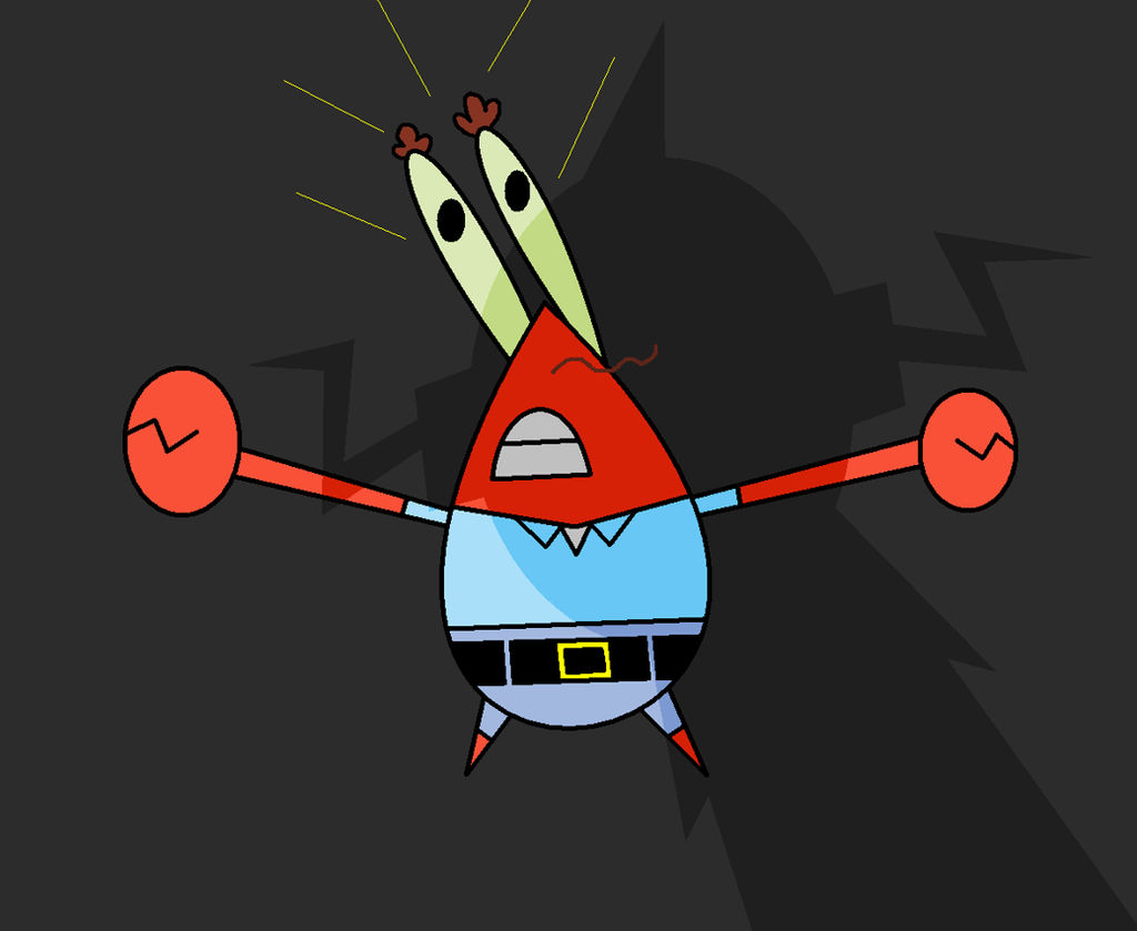 Mr. Krabs scared by worldofcaitlyn on DeviantArt