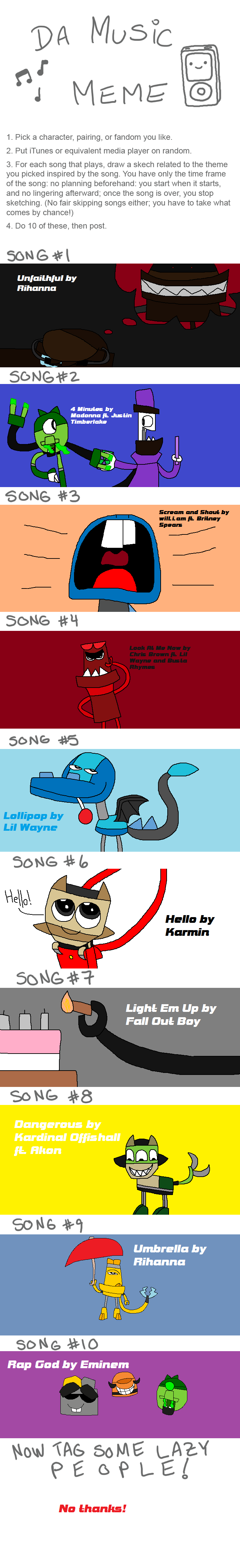 MUSIC MEME - LOL I had fun XD by Washu-M on DeviantArt