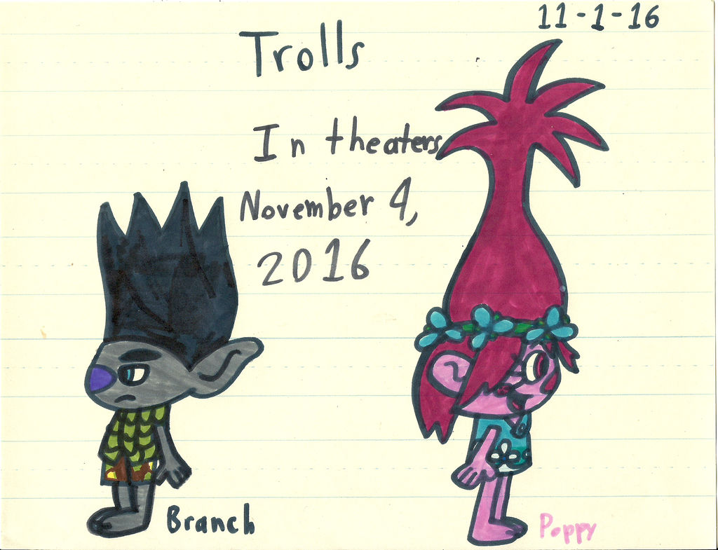 Trolls - Poppy and Branch by worldofcaitlyn on DeviantArt