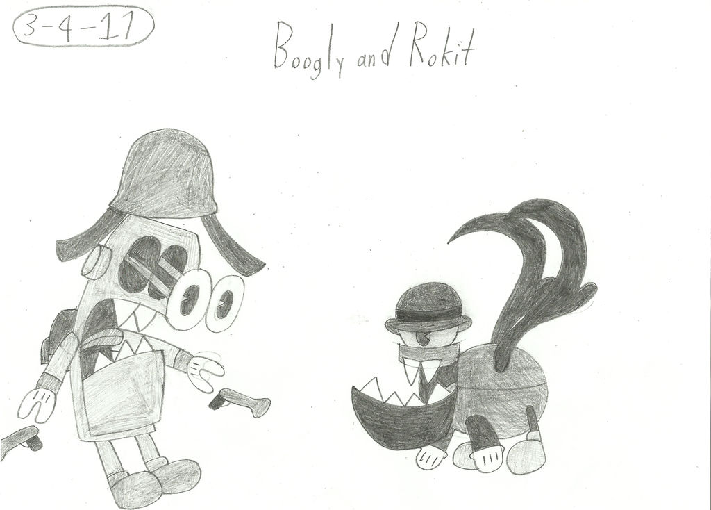 Mxls - Inkblot-styled Boogly and Rokit by worldofcaitlyn on DeviantArt