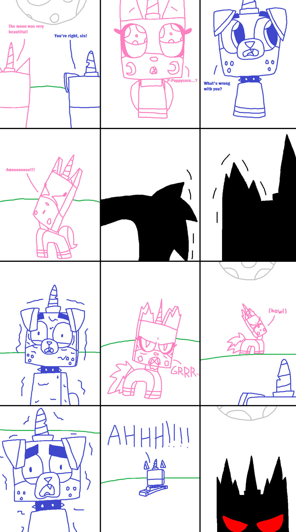UNKY - Unikitty Turns Into A Were-Hybrid - RQ by worldofcaitlyn