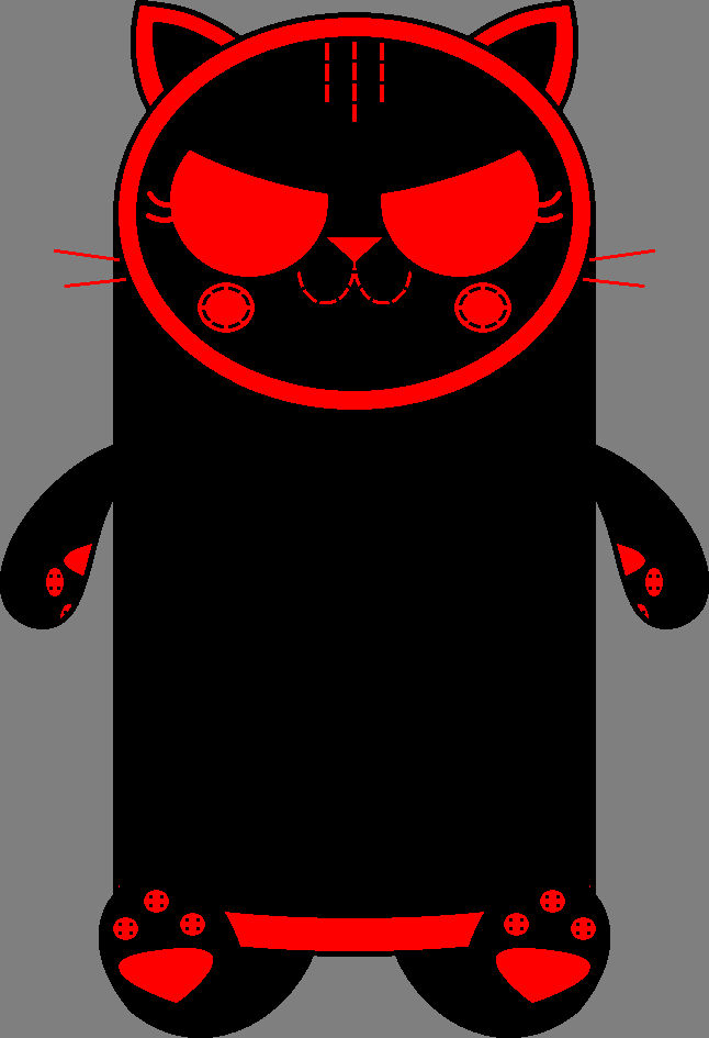 Red Gd Cat GD - Evil Shadow Pillow Cat by worldofcaitlyn on DeviantArt