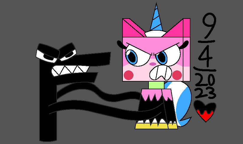 UNKYXALPHBTLR - Unikitty VS F by worldofcaitlyn on DeviantArt