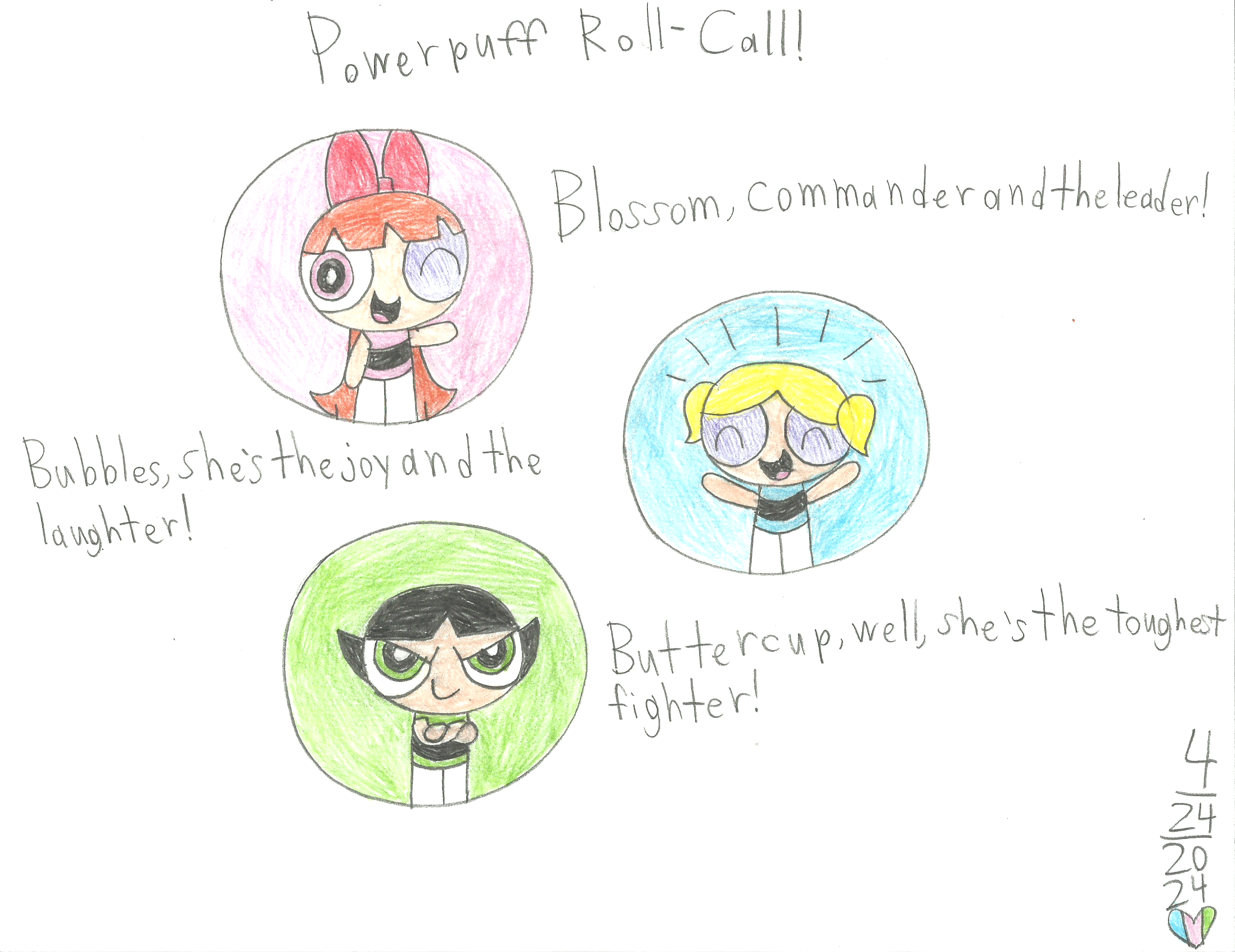 PPG - Powerpuff Roll Call by worldofcaitlyn on DeviantArt
