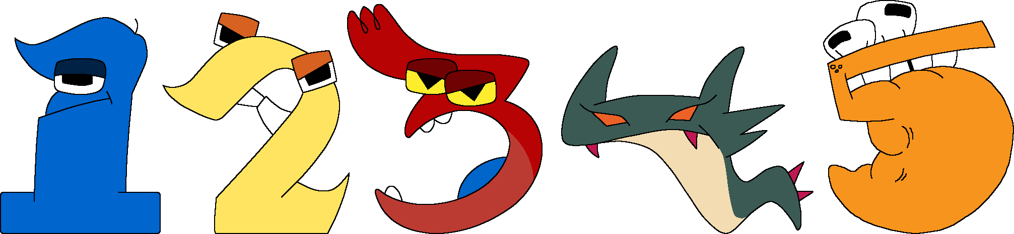 ALPHBTLR - The First Five Numbers by worldofcaitlyn on DeviantArt