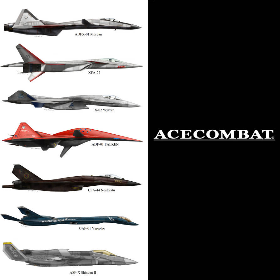 Ace Combat Aircraft by 7H3D3M0NL0RD on DeviantArt