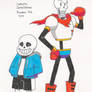 (LATE) Inktober - Sans and Papyrus