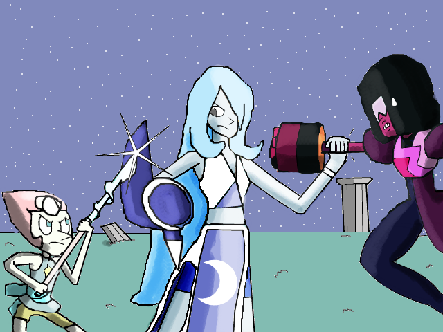 Moonstone vs. Crystal Gems by ToonEmpire24 on DeviantArt