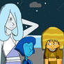 Moonstone and Lapis- Got Wet