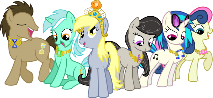 The Background Mane 6 Elements of Harmony by jaybugjimmies