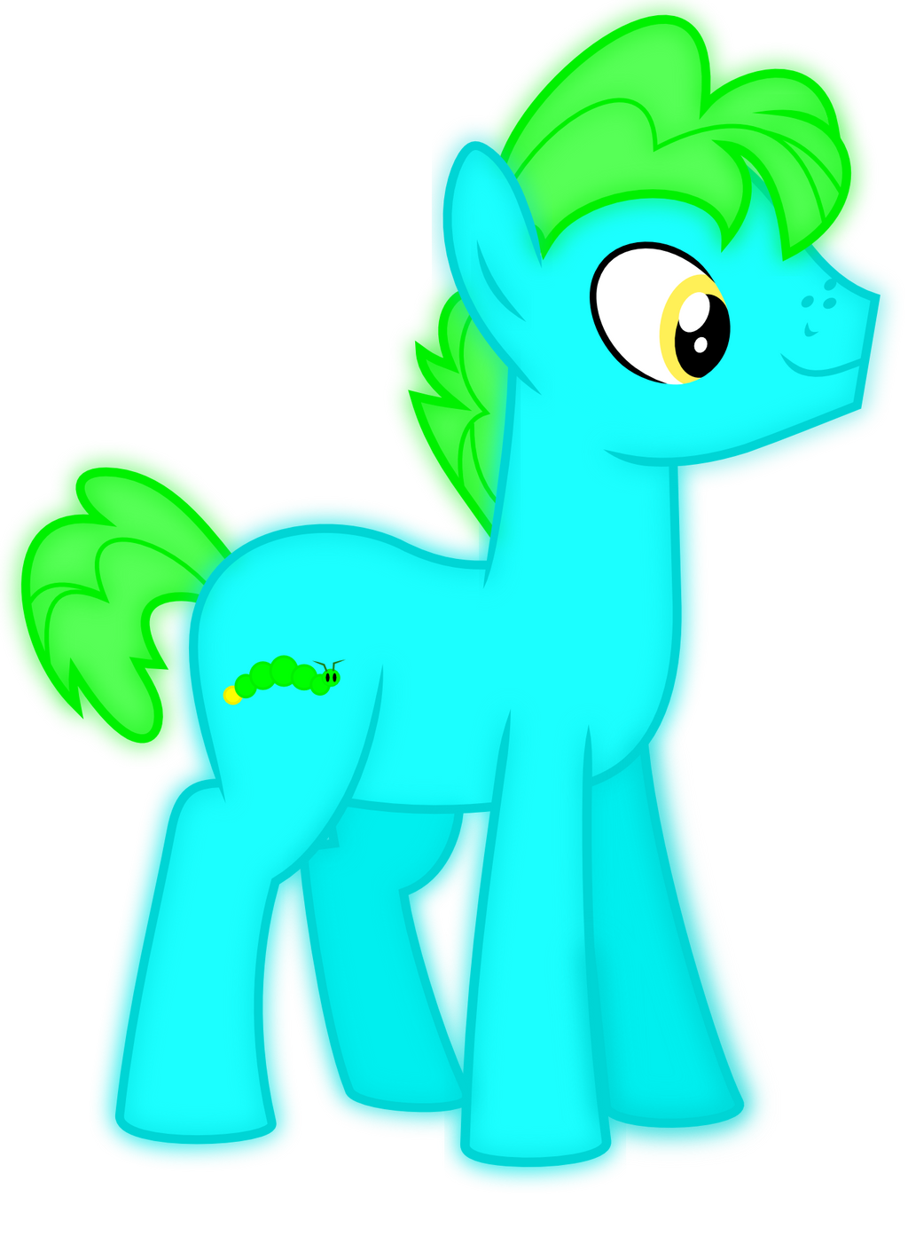 Introducing the Glowstick Empire Ponies: Gloworm