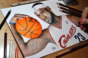 Drawing LeBron James - Cleveland Cavaliers