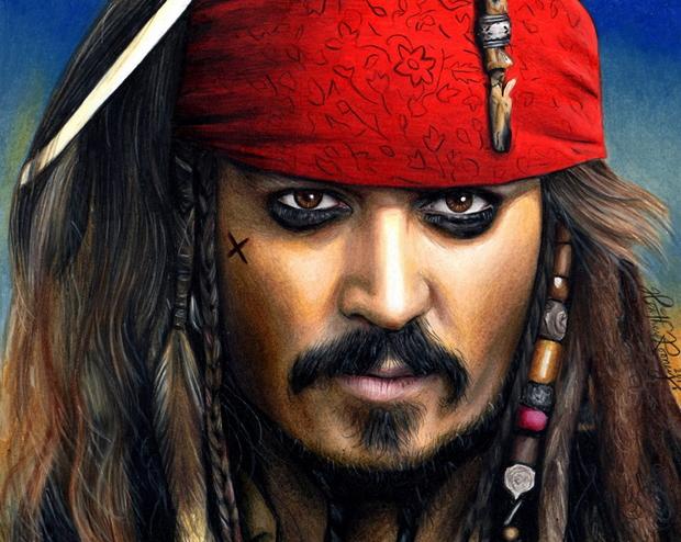 Drawing Captain Jack Sparrow