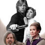 Drawing Princess Leia and Luke skywalker