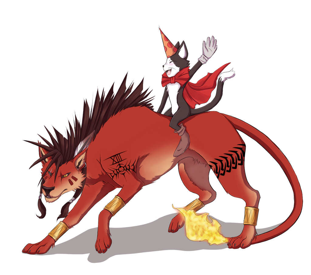 Red XIII and Caith Sith