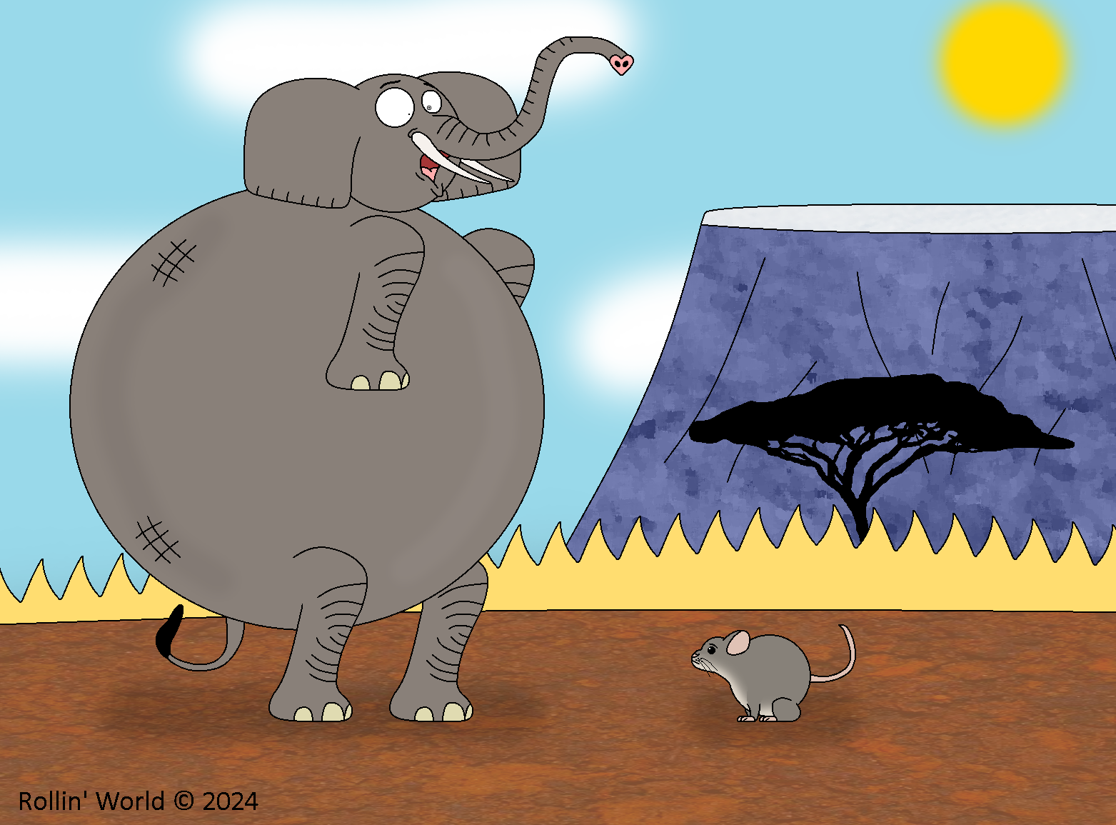 Elephant Rabbit Mouse The Elephant is Scared of the Mouse by RollinWorld on DeviantArt