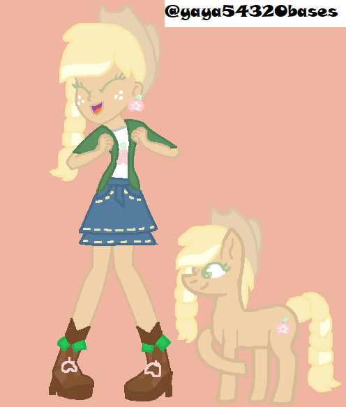Mlp Aj Restyle MLPFiM My Design 3.0- AJ's Pony and EQG by IzzySingz on DeviantArt