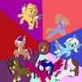 Dark Star's Mane 7 as Rainbow Power