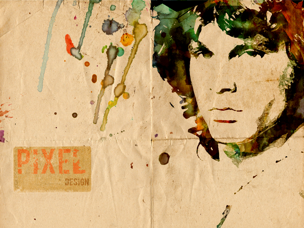 Jim Morrison AquarelaWallpaper