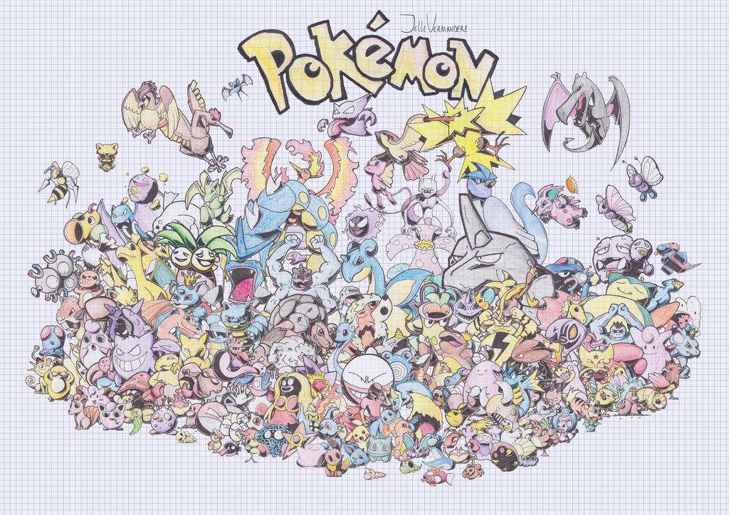 151 Pokemon graph paper by xenoshort on DeviantArt