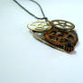 Heart-Shaped Clock Parts Pendant Necklace (2)