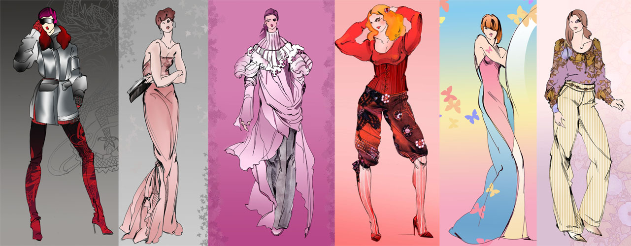 :More Fashion Sketches: by Callista1981