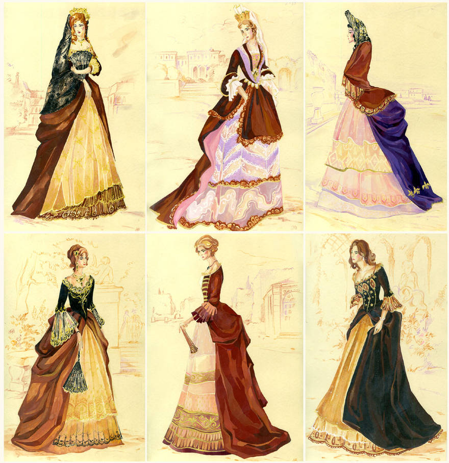 Ladies of 1680s by nataliavolodeva on DeviantArt