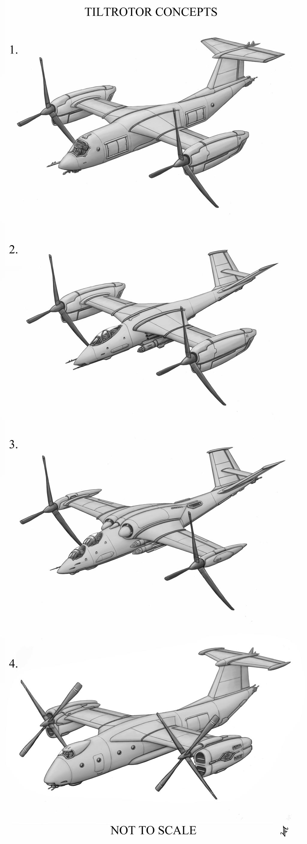 Tiltrotor Concepts by jflaxman on DeviantArt