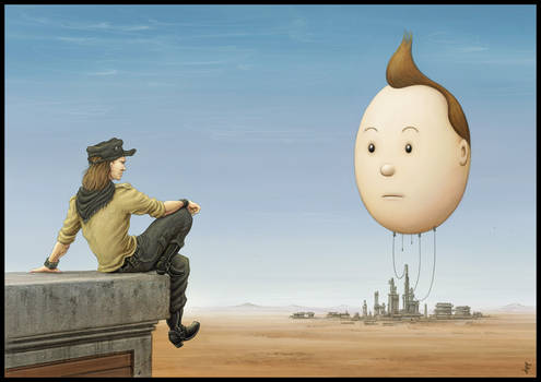 Tintin's Head by jflaxman