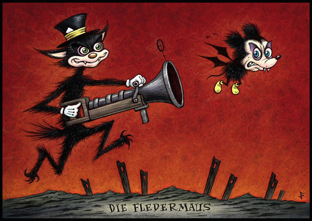 Die Fledermaus by jflaxman on DeviantArt