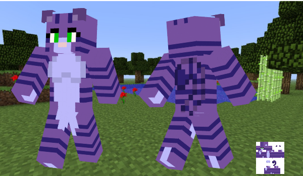 Lavander Kitty Minecraft Skin