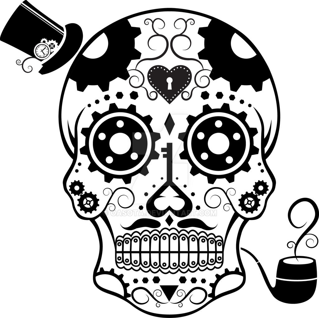 Steam Punk Candy Skull by OASOTA