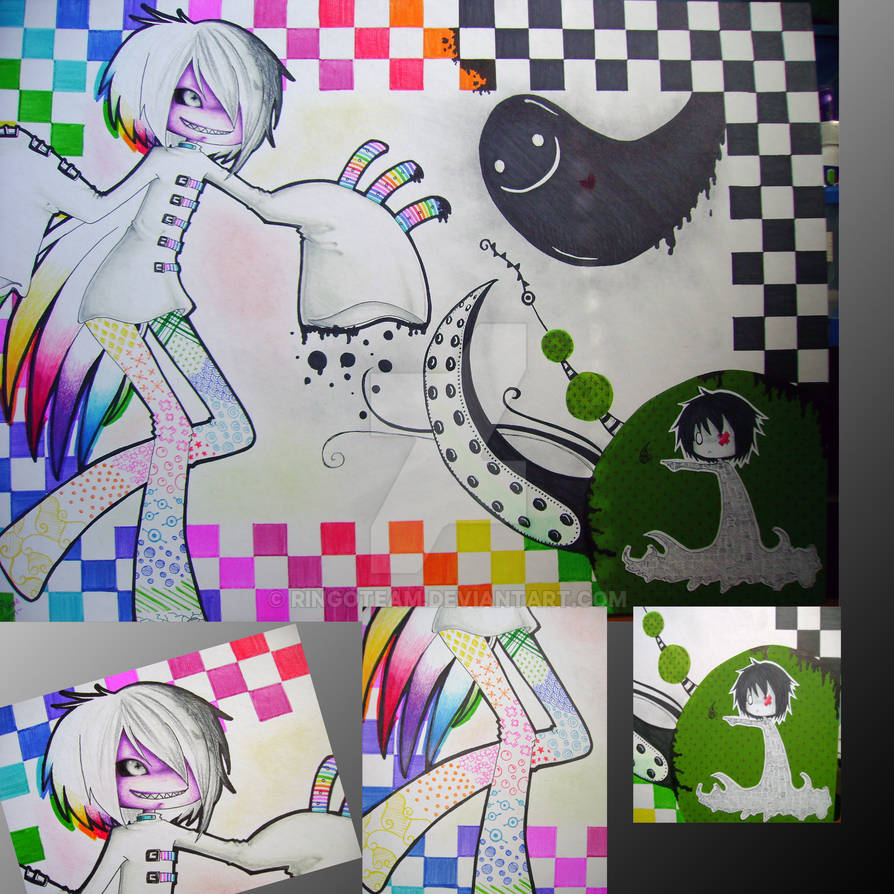 Color Vs Colorless Colorfull vs Colorless by RingoTeam on DeviantArt