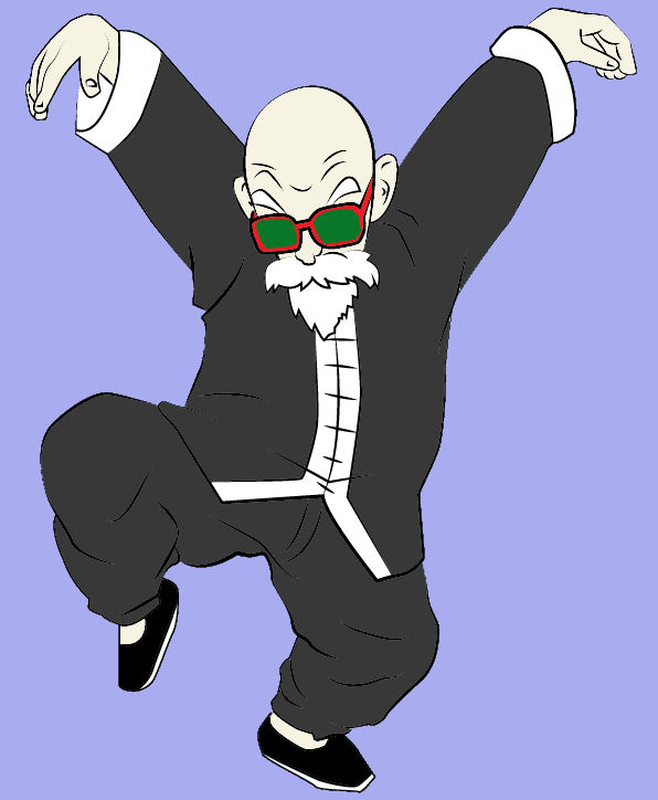 Master Roshi Outlines Master Roshi by Derfs-Domain on DeviantArt