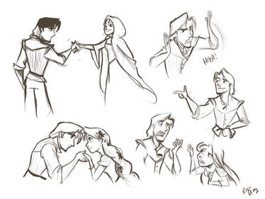 Flynn Rider sketch dump