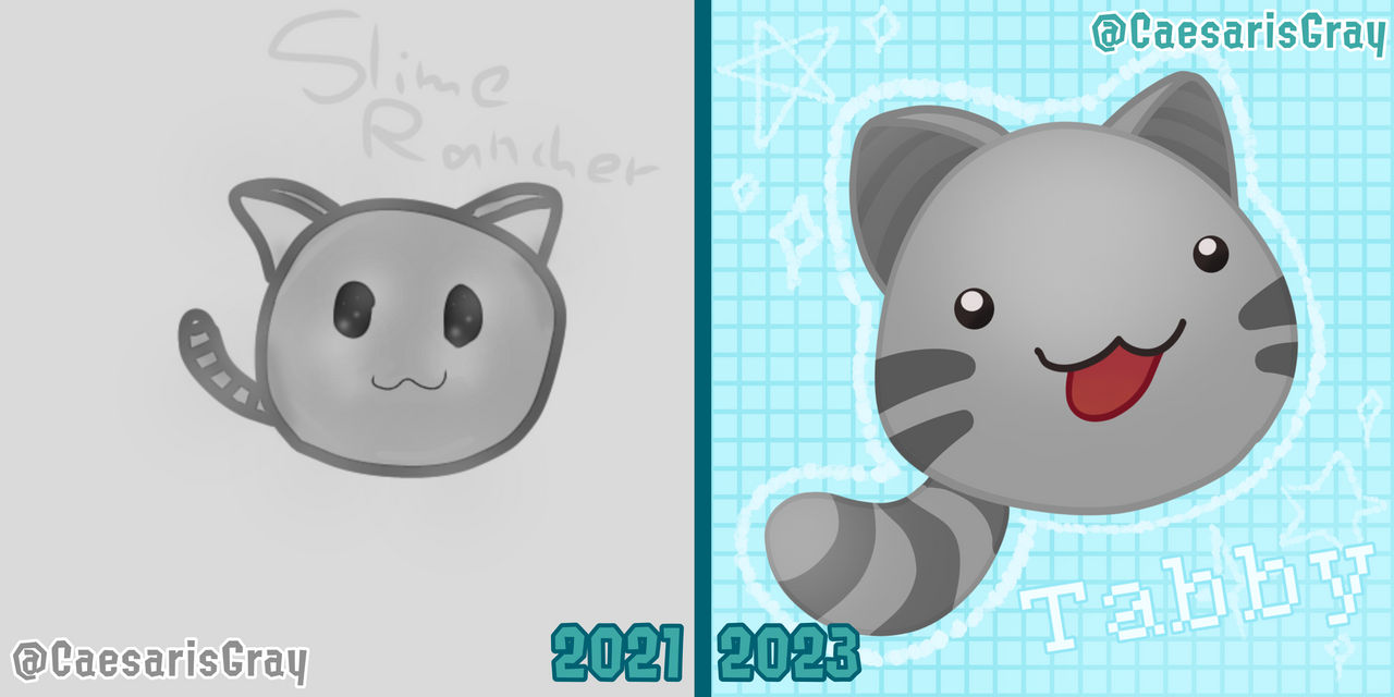 Deviantart Slime Rancher Slime Rancher tabby slime Fanart Comparison! by CaesarisGray on DeviantArt