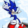 Sonic skyboarding