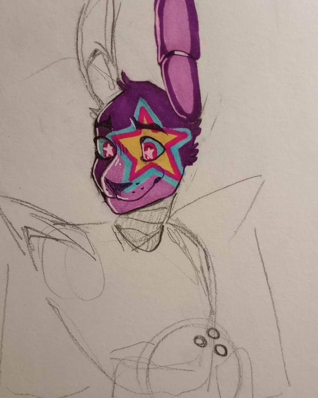 Glamrock Bonnie work sketch by nyacat39 on DeviantArt